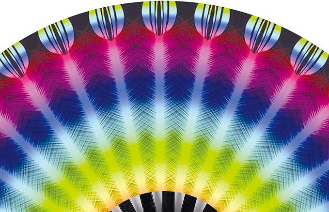 Amajiji Large Folding Hand Rave Fan Popping Fan for Line Dancing Clacking Fans for Boots On The Ground Dance,Party,Decoration,Festival (Ａperture)