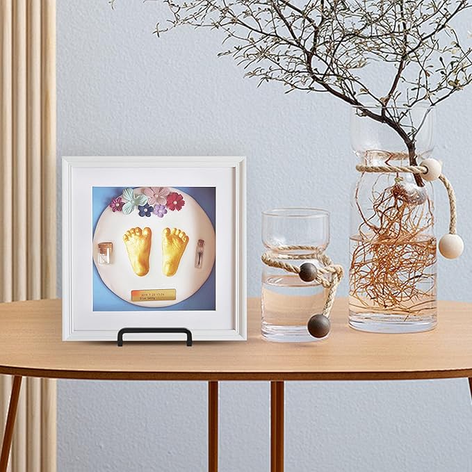 Plate Holder Easel Display Stand - 4.5 inch Metal Plate Stands for Display - Tabletop Picture Stand - Black Iron Easels for Display Pictures | Photo Frames | Book | Decorative Plates | Plaque - 4 Pack