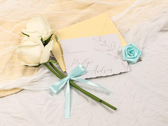 Light Blue Satin Ribbon 3/8 inch X Continuous 100 Yards, Single Face Polyester Ribbon Perfect for Gift Wrapping, Flower Bouquet, Wedding Decor, Crafts, Bow Making, Sewing and More