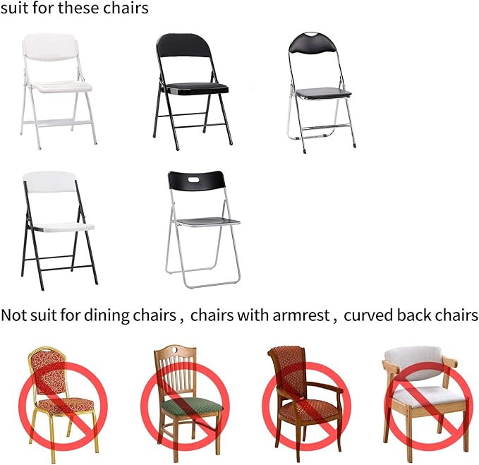 Peomeise Stretch Spandex Folding Chair Cover for Wedding Party Dining Banquet Event (Fuchsia,12pcs)