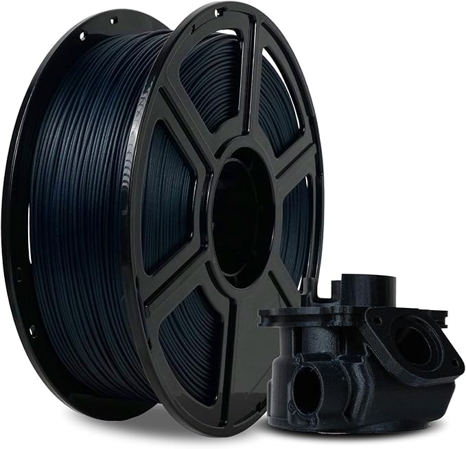 FLASHFORGE Carbon Fiber PETG Filament 1.75mm, Carbon Fiber PETG 3D Printer Filament, 1KG Spool Dimensional Accuracy +/- 0.02mm, Lightweight & Heat-Resistant & Moisture Free (PETG-CF Midnight Blue)