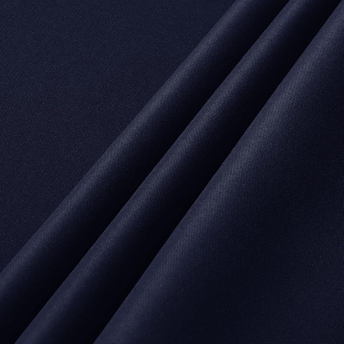sancua 2 Pack Navy Tablecloth 60 x 120 Inch, Rectangle 8 Feet Table Cloth - Stain and Wrinkle Resistant Washable Polyester Table Cover for Dining Tables, Buffet Parties and Camping