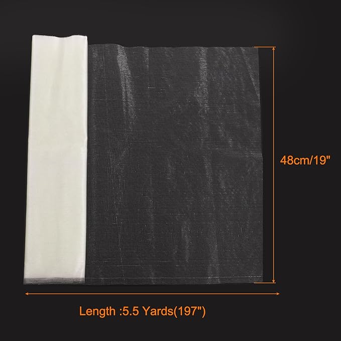 uxcell 19" by 5.5 Yard Tulle Fabric Backdrop Curtains for DIY Tutu Skirt Shower Decor Wedding Crafts Birthday Party Supplies, Beige