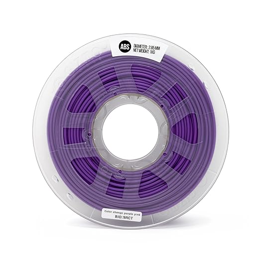 Gizmo Dorks 3mm (2.85mm) ABS Filament 1kg / 2.2lb for 3D Printers, Color Change Purple to Pink