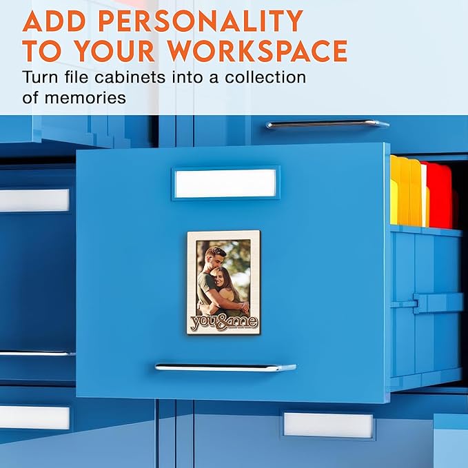 Magnetic Picture Frames - YOU & ME - Christmas Gift for Couple - Romantic Gift For Her, Him - Unique Magnet Photo Frame For Women, Men - Magnetic Frames for Refrigerator, Locker & More