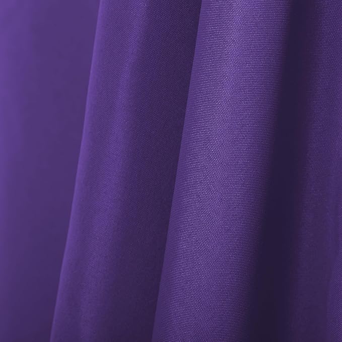 Ascoza 2pack 60x102 Inch Purple Rectangular Tablecloth 6 Feet Table Cloth in Polyester Fabric for Wedding/Banquet/Restaurant/Parties