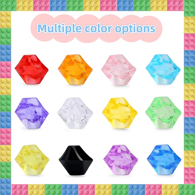 YATOJUZI 500pcs Fake Ice Cubes Yellow Acrylic Crushed Rocks Vase Fillers Plastic Diamonds Gems for DIY Party Wedding Centerpiece Table Scatter Prop Display 0.5" (Only Yellow)