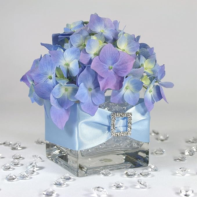 PATIKIL 14000Pcs Wedding Table Scatter Confetti Crystals 3mm Acrylic Diamonds Vase Fillers Gems for Table Centerpiece Decorations Bridal Shower Party, Light Blue AB