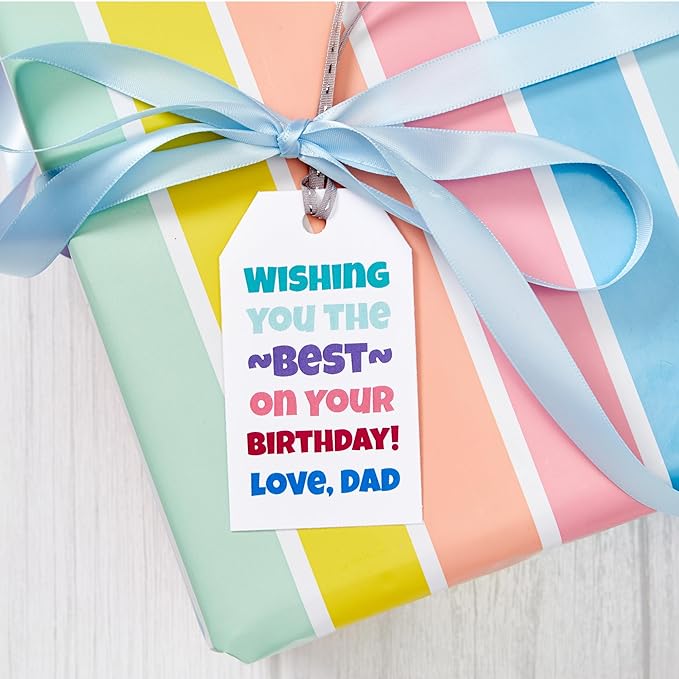 Avery Blank Printable Tags, Sure Feed Technology, 2" x 3.5", White, 96 Customizable Tags, String Included, Great for Branding, Gifts, Merchandising, and More (22802)