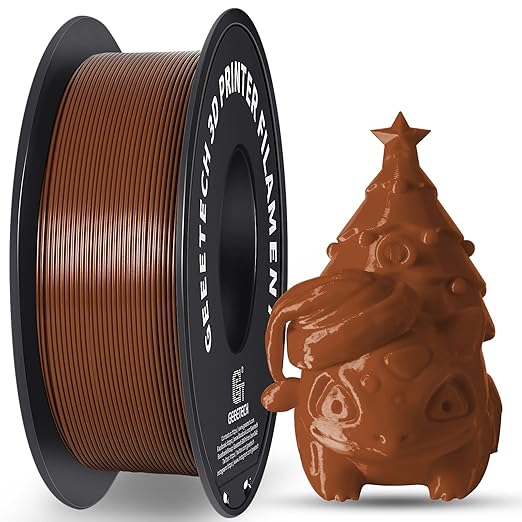 Geeetech PLA Filament 1.75mm Brown, Neatly Wound 3D Printer Filament 1kg Spool (2.2lbs), Dimensional Accuracy +/- 0.02 mm, 3D Printing Filament Fit Most FDM Printer, New Brown