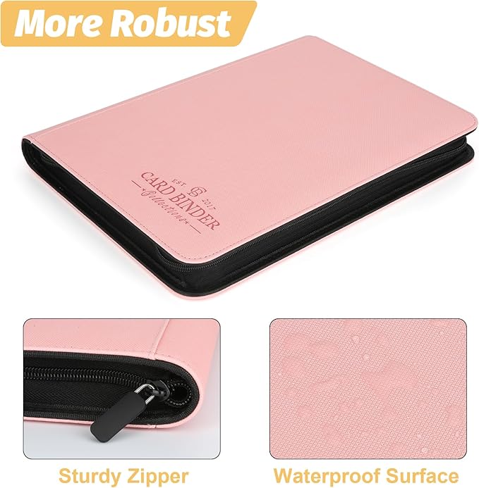 Trading Card Binder, Card Collection Binder Album Folder with 540 Side Loading Pockets, 9 Pocket Trading Card Album Folder for TGC,MTG, Baseball Cards, Yugioh