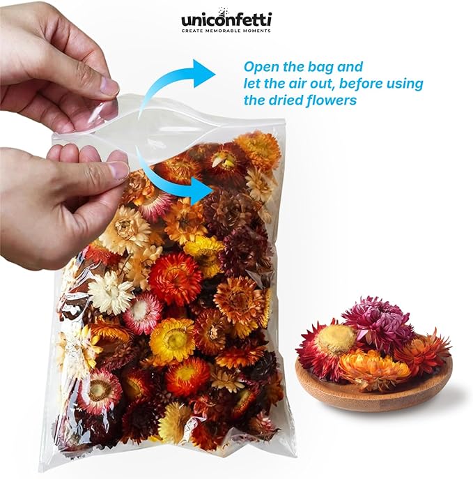 Dried Flower Red Plum Biodegradable Confetti - Real Flower Petals for Weddings, Flower Girl Toss, Wedding Send Off Ideas, Party Table Decoration | Boxed - 8oz (0.5lbs)