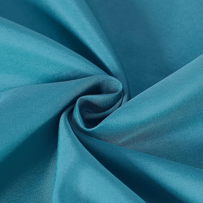 Cupuamon Square Tablecloth 70x70 inch Washable Polyester Fabric Table Cloth for Wedding Party Dining Banquet Decoration（70x70,Caribbean Blue）