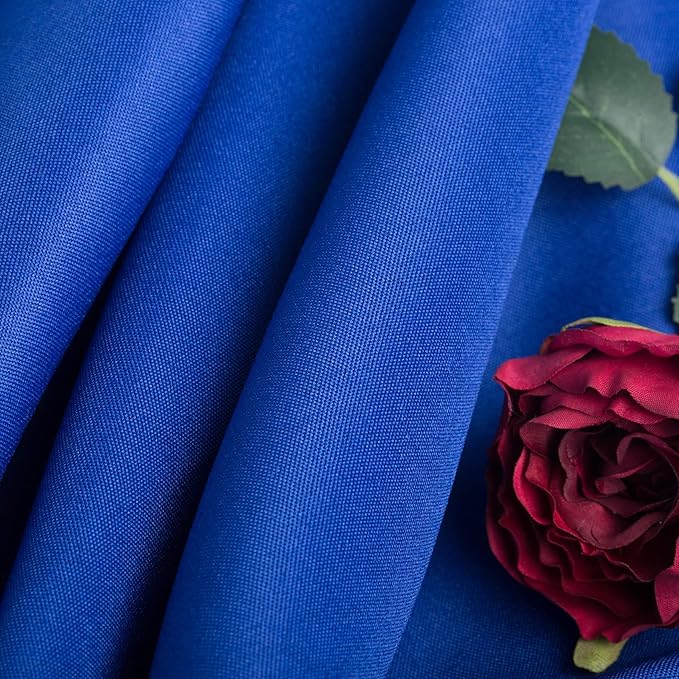 Ascoza 2pack 60x102 Inch Royal Blue Rectangular Tablecloth 6 Feet Table Cloth in Polyester Fabric for Wedding/Banquet/Restaurant/Parties