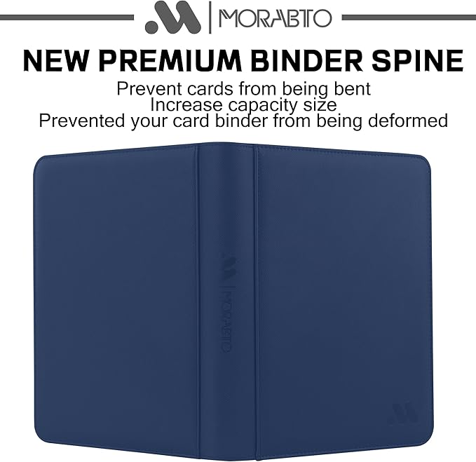 Card Binder 9 Pocket,Trading Card Binder Holds up to 360 Cards with 20 Sleeves,Zipper Card Holder Album Compatible with TCG Card/Game Cards/Sports Card