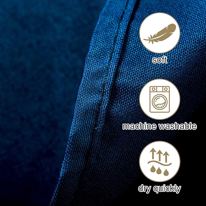 Ascoza 2pack 90x132 Inch Peacock Blue Rectangular Tablecloth 8 Feet Table Cloth in Polyester Fabric for Wedding/Banquet/Restaurant/Parties