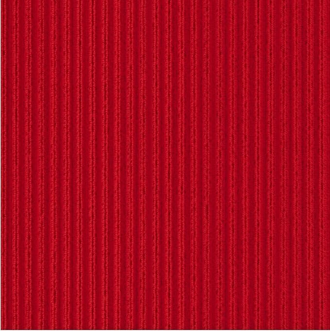 Ottomanson 2'7" x 5' Mud Mat Area Rug Scraper Carpet - Non-Slip, Dirt Trapping for Indoor & Outdoor Use - Ideal for Entryway, Garage, Kitchen, Patio & High-Traffic Areas, Red