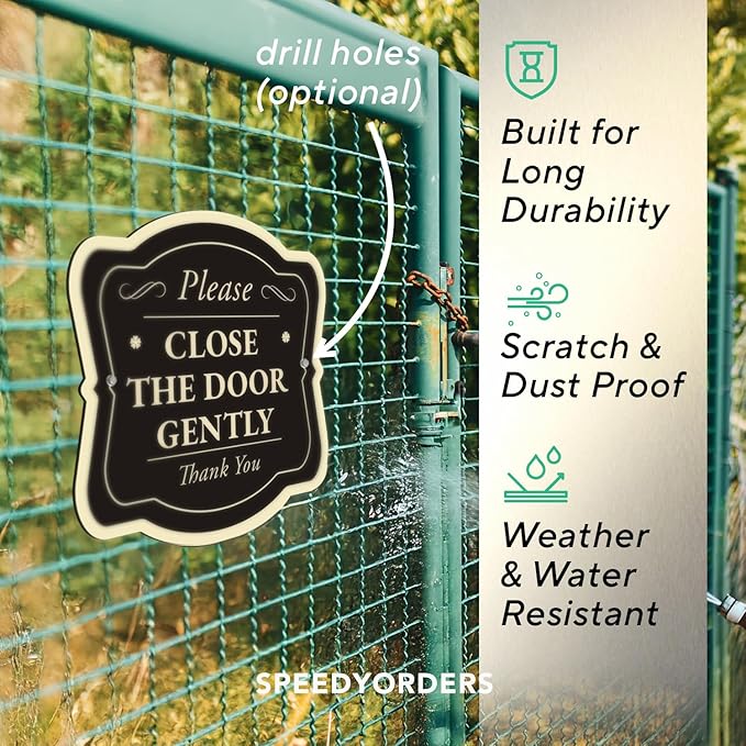 Custom Outdoor Decorative Metal Sign, Personalized Aluminum, Driveway Waterproof Sign, USA Made - Black 12x12