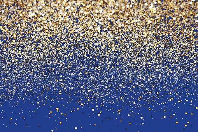 SJOLOON Blue Glitter Backdrop Royal Photo Backdrop for Birthday Party Decoration Graduation Studio Props 12558 (15x10FT)