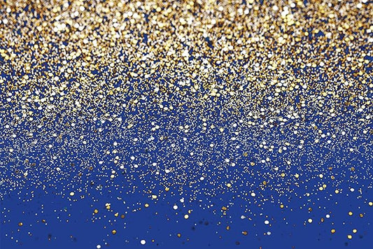 SJOLOON Blue Glitter Backdrop Royal Photo Backdrop for Birthday Party Decoration Graduation Studio Props 12558 (15x10FT)