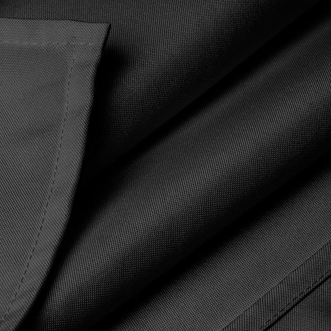 Lann's Linens - 10 Premium 70" Square Tablecloths for Wedding/Banquet/Restaurant - Polyester Fabric Table Cloth - Black