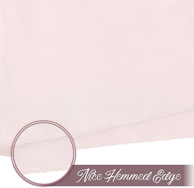 12 Pieces Light Pink Satin Napkins, 17" x 17" Square Table Napkins, Silky Soft Smooth Washable Napkins for Restaurant, Weddings, Dinner, Party Decoration