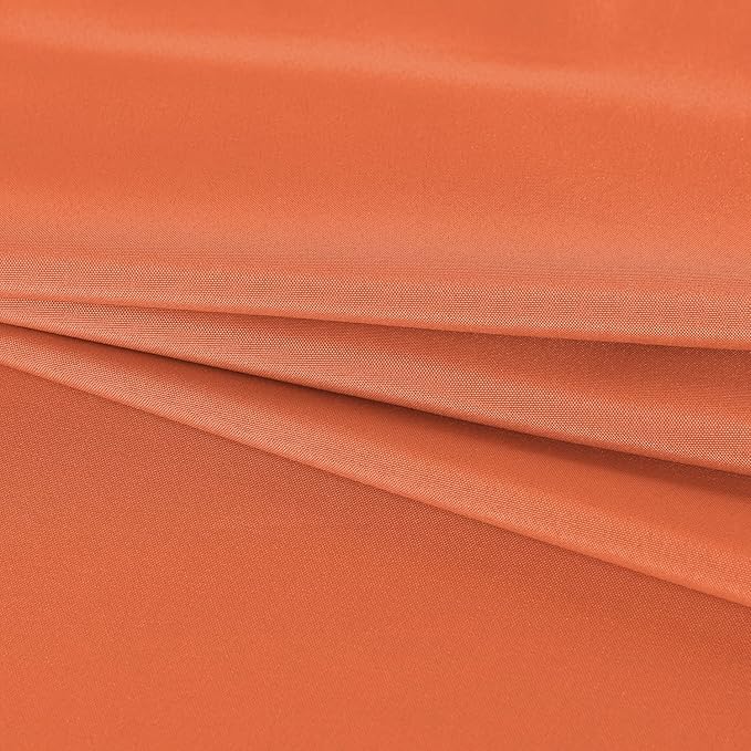 Fitable Rectangle Tablecloth Stain and Wrinkle Resistant Washable Polyester Table Cloth for Buffet Parties and Camping (60x102 inch, Orange)