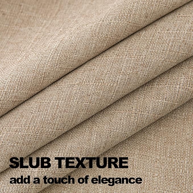 NLMUVW Square Burlap Table Cloth 54 x 54 Inch, Linen Tablecloth Water Resistant Farmhouse Rustic Textured Table Cover for Dining Kitchen Card