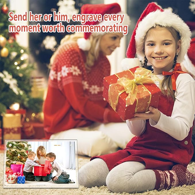 HELPLEX Picture Frames, 6 Pack 4x6 inch Acrylic Picture Frame Clear 4 x 6 Photo Frames Magnetic Picture Frames Ready for Tabletop Display, Effectively Protect Photos from Fading and Yellowing