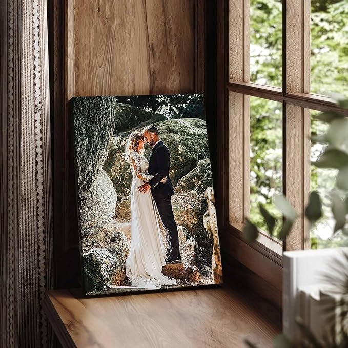 Personalized Custom Canvas Prints: Photo On Canvas (Framed Canvas, 24X32) Transform Your Photos into Stunning Framed Wall Art Digitally Printed Photo To Canvas Ideal for Home Decor
