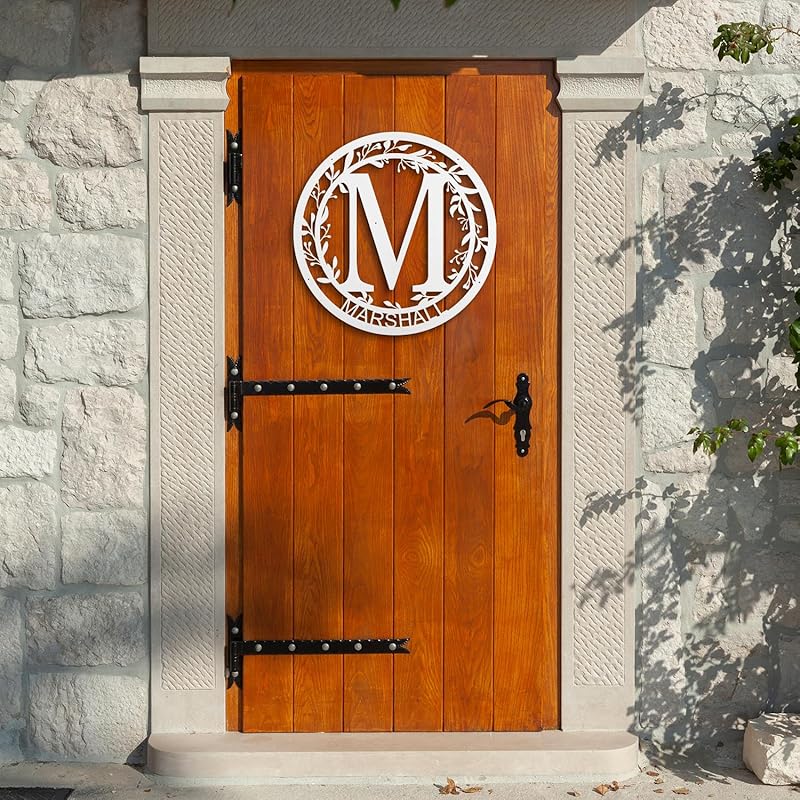 Custom Metal Signs Metal Name Sign Metal Wall Art Split Letter Monogram Wall Decor Metal Wall Art Last Name Sign Family Name Sign Personalized Wedding Gift Fire Pit Sign Outdoor Decor Cabin Sign