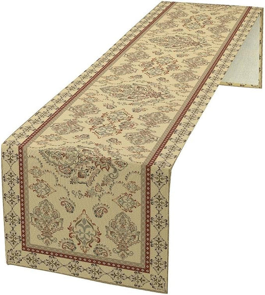 Vintage Farmhouse Flower Table Runner Boho Elegant Home Kitchen Table Dining Coffee Room Garden Party Wedding Decor 13x120in