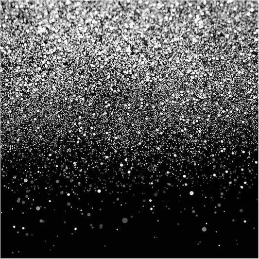 WOLADA Black and Silver Backdrop Silver Glitter Backdrop for Photography Wedding Birthday Baby Shower Party Photo Studio 8x8FT FW18