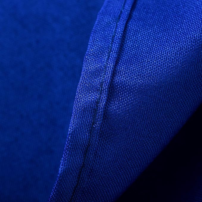 Ascoza 2pack 90x156 Inch Royal Blue Rectangular Tablecloth 8 Feet Table Cloth in Polyester Fabric for Wedding/Banquet/Restaurant/Parties
