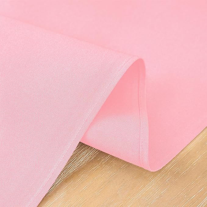 2 Pack Pink Small Short Table Runner 12 x 24 Inch Solid Color Runners Coffee Table Dresser for Daily Party Home Decoration