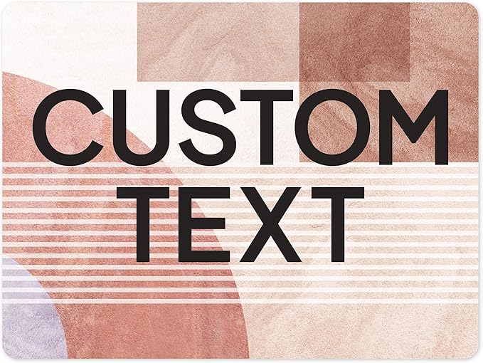 Custom Sign, Custom Street Sign, 11 Font Colors, 13 Font Styles, 4 Hole Options, 22 Sizes, 18x24 Inches, Rust Free DiBound, Fade Resistant, Made in USA by My Sign Center (Mid-Century Modern 1)