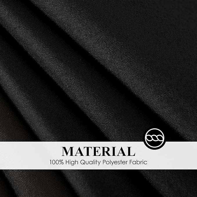 Round Tablecloth 10 Pack 108 Inch Black Tablecloths Washable Decorative Linen Polyester Table Clothes Cover for Dining Table Banquets Buffet Parties and Wedding