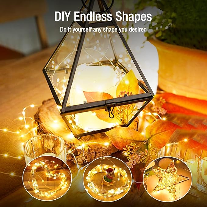 12 Pack Fairy Lights Battery Operated - 7ft 20 Led Twinkle Lights 3 Modes, Bulk Mini String Lights Waterproof for Mason Jars Vases DIY Party Wedding -Warm White & Cold White