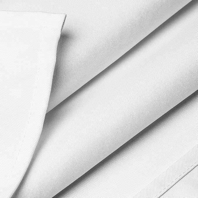 Lann's Linens - 54" Square Premium Tablecloth for Wedding/Banquet/Restaurant - Polyester Fabric Table Cloth - White