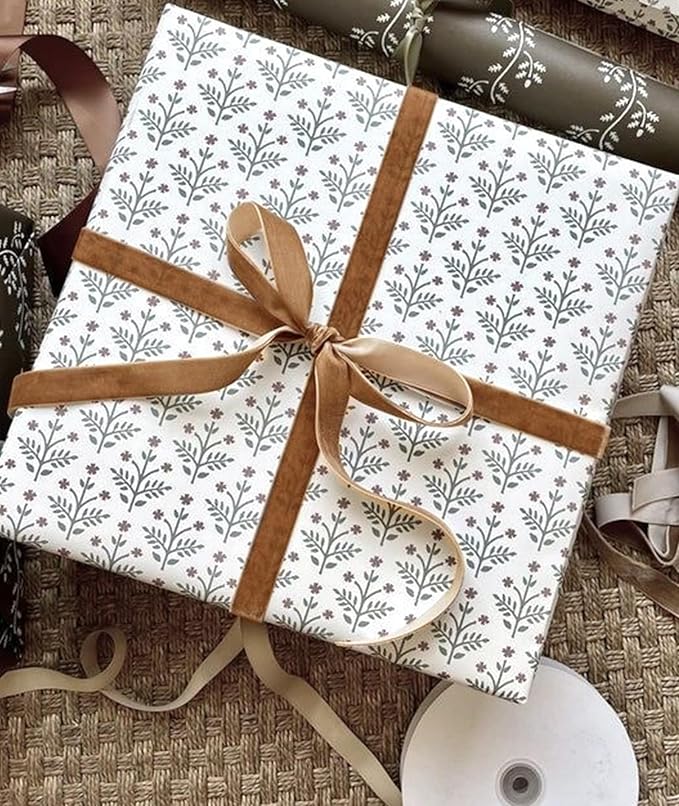 Camel Christmas Velvet Ribbon for Tree, Gift Wrapping, Flower Bouquet, Wreath Decorations, Bow Making 5/8'', 25 Yards