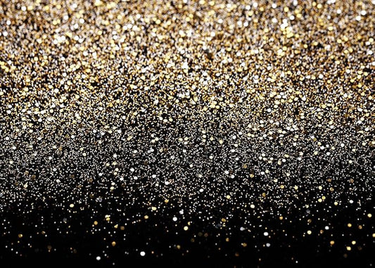 SJOLOON Black and Gold Backdrop Gold Spots Backdrop Vinyl Photography Backdrop Vintage Background for Family Birthday Party Newborn Studio Props 11547 (12x10FT)