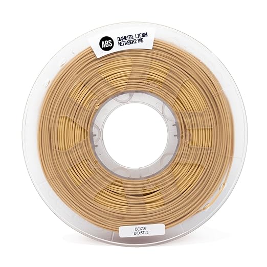 Gizmo Dorks 3 mm ABS Filament, 1 kg for 3D Printers, Natural Beige