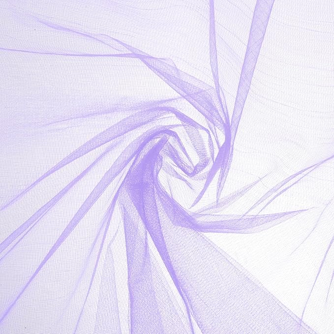 uxcell 19" by 5.5 Yard Tulle Fabric Backdrop Curtains for DIY Tutu Skirt Shower Decor Wedding Crafts Birthday Party Supplies, Deep Purple