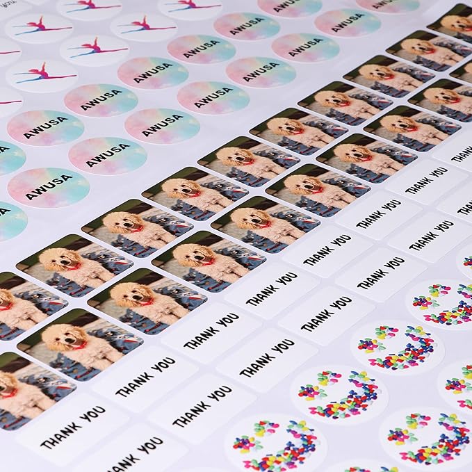 Custom Stickers - Customized Labels with Any Design Image Logo Text, 100 Pink Oval Stickers (4"x3") for Business, Thank You, Address, Bottle Labels, Outdoor Use