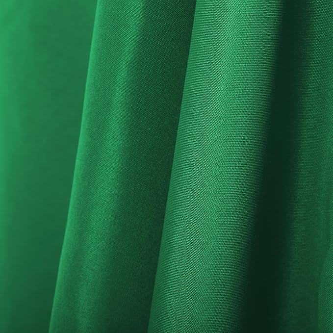 Ascoza 2pack 90x132 Inch Emerald Rectangular Tablecloth 8 Feet Table Cloth in Polyester Fabric for Wedding/Banquet/Restaurant/Parties