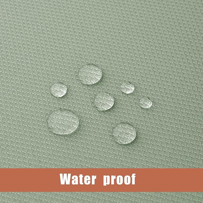 Fitable Textured Table Cloth for Rectangle, 2 Pack - 52 x 70 inch, Sage Green - Waterproof Heavy Duty Fabric Tablecloth for Dinner Party Banquet Event