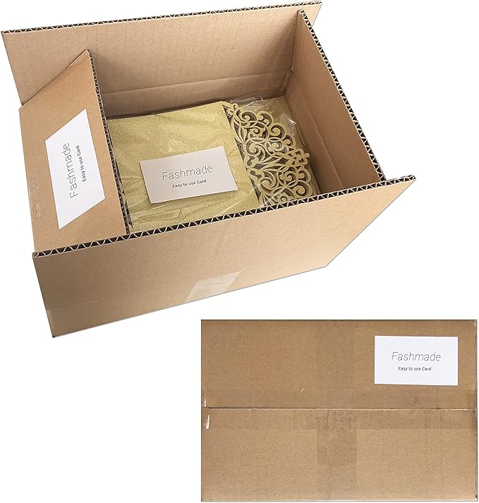 50Pcs Laser Cut Wedding Invitation With Glitter Envelopes And Ribbons Blank Personalized Card Invitaciones Para quinceañera Birthday Baby Shower Christmas Party Bridal Shower (Gold)