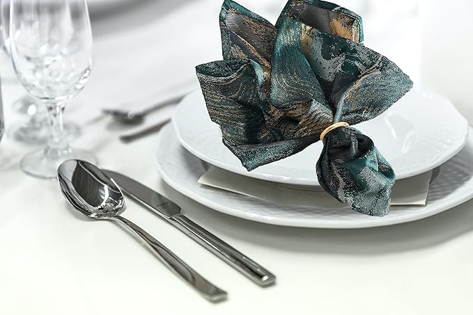 Gold Napkin Rings - 10 Pcs Stainless Steel Napkin Rings,Gold Rotundity Metal Napkin Ring for Table Settings Wedding Christmas Party Dinner Table