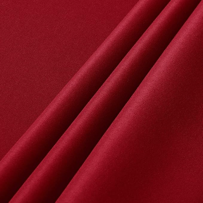 sancua 2 Pack Red Tablecloth 60 x 84 Inch, Rectangle 4 Feet Christmas Table Cloth - Stain and Wrinkle Resistant Washable Polyester Table Cover for Dining Tables, Buffet Parties and Camping
