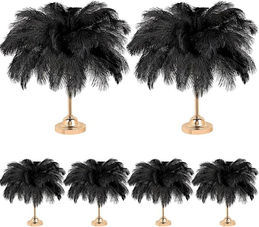 80 Pcs Large Natural Ostrich Feathers Plumes 14-16 Inch Bulk for DIY Crafts Wedding Party Centerpiece Vase